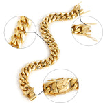 Pulseira e Colar Golden Curb