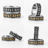 Anel Viking Runes