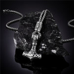 Colar Martelo de Thor Mjölnir - Aço Inox