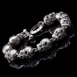 Pulseira Skull - Silver