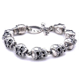 Pulseira Skull - Silver