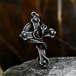 Colar Gothic Skull Cross