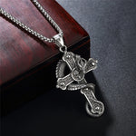 Colar Gothic Skull Cross