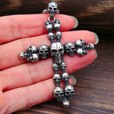 Colar Gothic Skull Cross