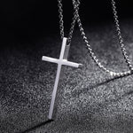 Colar Crucifixo em Titanium