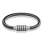 Pulseira Punk Black - Aço Inox