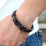 Pulseira Infinity Leather