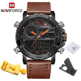 Relógio Leather Military - NaviForce