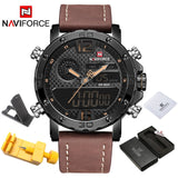 Relógio Leather Military - NaviForce