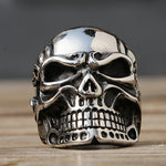 Anel Skull Polish - Aço Inox