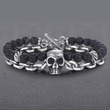 Pulseira Skull Steel