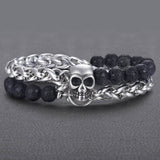 Pulseira Skull Steel