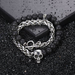 Pulseira Skull Steel