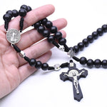 Colar Black Wood Rosary