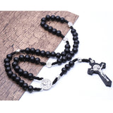 Colar Black Wood Rosary