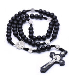 Colar Black Wood Rosary