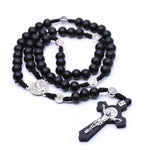 Colar Black Wood Rosary