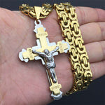 Colar Gold Crucifix