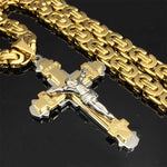 Colar Gold Crucifix